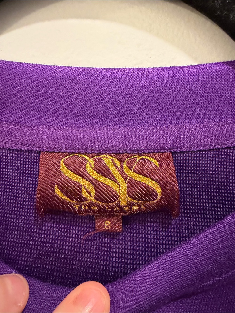 SSYS The Label Lilly Air Oversized Sweatshirt Purple Size S - Picture 6 of 7